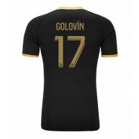 Camiseta AS Monaco Aleksandr Golovin #17 Segunda Equipación Replica 2023-24 mangas cortas